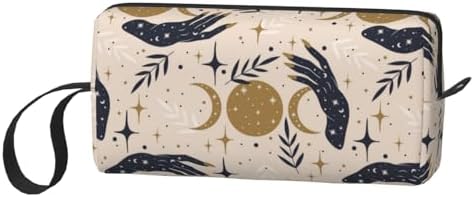 Boho Magic Celestial Makeup Bag for Women | Small Travel Cosmetic Pouch with Zipper, Compact Makeup Organizer Bag for Purse, Toiletries, Skincare & Daily Essentials - Image 2