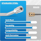 M MINGLE Pressure Washer Extension Wand, 30°, 90°, 120° Curved Rod - Image 4