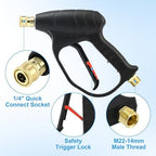 JOEJET Pressure Washer Gun with Foam Cannon, 1/4" Quick Connect, 1 Liter - Image 2