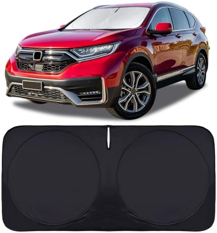 Sunshade for Honda CRV 2017-2022 Sun Shade Fit HR-V CR-V LX EX EX-L, Sport Hybrid, Sport Touring Hybrid SUV Accessories Front Window Shield Sun Visor Protector Foldable Windshield Cover Block UV Rays by INSAUTO