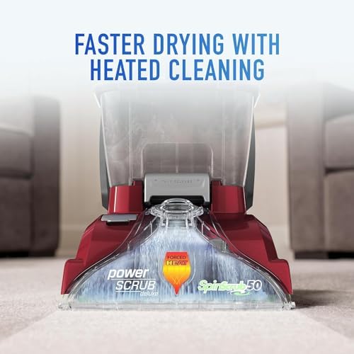 Hoover Power Scrub Deluxe Carpet Cleaner Machine with Paws & Claws Carpet Cleaning Solution (64oz), FH50150, AH30925 - Image 3