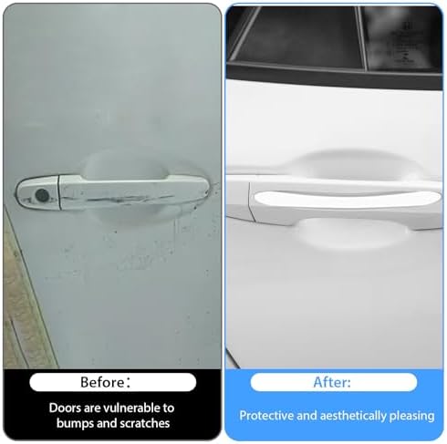 4Pcs Silicone Car Door Edge Guards, Anti-Collision Bumper Guard Protector Clear Strips Protector Universal Car Door Protectors Trim Molding for Sedans SUV Bumper Rearview Mirror (Transparent) - Image 5