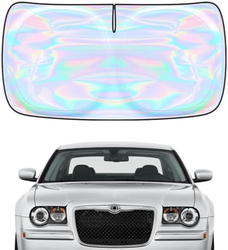 Windshield Sun Shade for Chrysler 300 2005-2010 - 4 Layers Sunshade Compatible with Chrysler 300 Foldable Front Window Sunshade Sun Visor Protector Block UV Rays Keep Your Car Cooler Car Accessories by Unknown