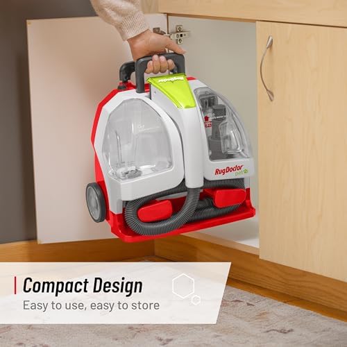 Rug Doctor Pet Portable Spot Cleaner with the Most Powerful Suction Item Highlight: Dual-Action Pet Tool Picks Up Pet Hair and Removes Stains and Odors, Wheels and Retractable Handle Makes Maneuvering Easy - Image 6