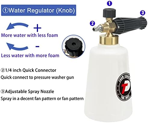 Tool Daily Pressure Washer Foam Cannon, Additional Orifice Nozzle 1.1mm - Image 3