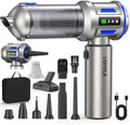 Yomile Mini Vacuum Cleaner, 2 in 1 27000PA Brushless Car Vacuum Air Duster 9000mAh Battery Air Blower Wireless Handheld Vacuum for Car,Office and Home by Yomile