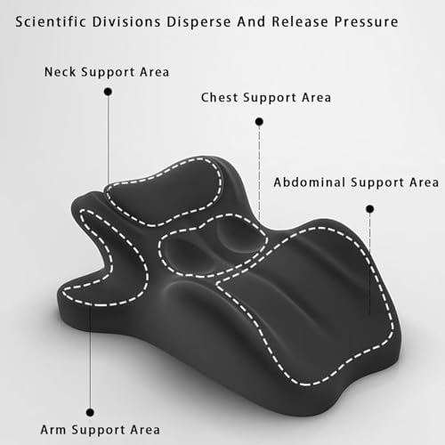 Couples Pillow, 27° Lift Ergonomic Memory Foam Cushion for Intimacy, Lumbar Neck Support Pillow for Home Bedroom (Blue) - Image 3