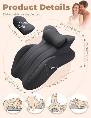 27° Ergonomic High-Density Memory Foam Wedge Pillow for Enhanced Comfort, Hip & Back Relief | Versatile Use for Relaxing, Reading, and Intimacy Positioning,Green - Image 7