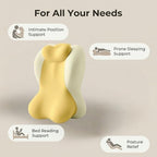 Adjustable Wedge Pillow Suitable for Intimate Couples, Memory Foam Tilting pad, Leg Elevation After Operation, Relieving Back Pain, Reading and Rest-Multi-Angle Support of Bed.（Yellow） - Image 7