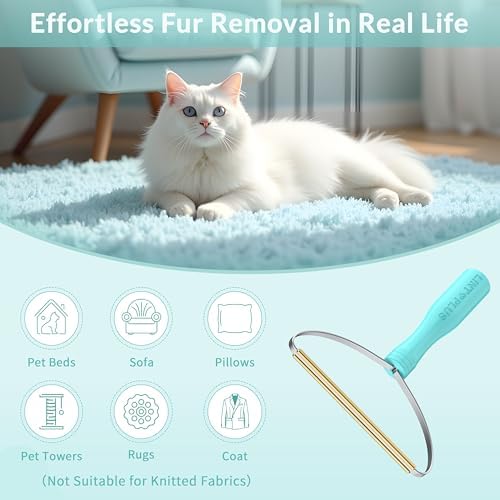 Deep Cleaner Pro Pet Hair Remover 3-Pack - Multi-Surface Carpet Rake & Scraper Tool for Dog & Cat Hair on Rugs, Couches, Pet Towers, Car Seats - Reusable, Battery-Free, Reusable Travel-Size - Image 2