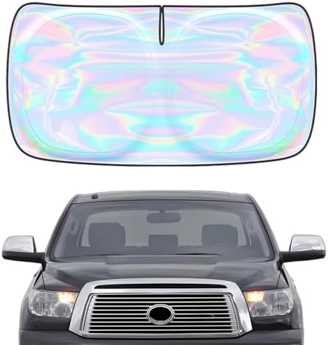 Windshield Sun Shade for Toyota Tundra 2007-2021 - 4 Layers Sunshade Compatible with Toyota Tundra Foldable Front Window Sunshade Sun Visor Protector Block UV Rays Keep Your Car Cooler Car Accessories by Unknown