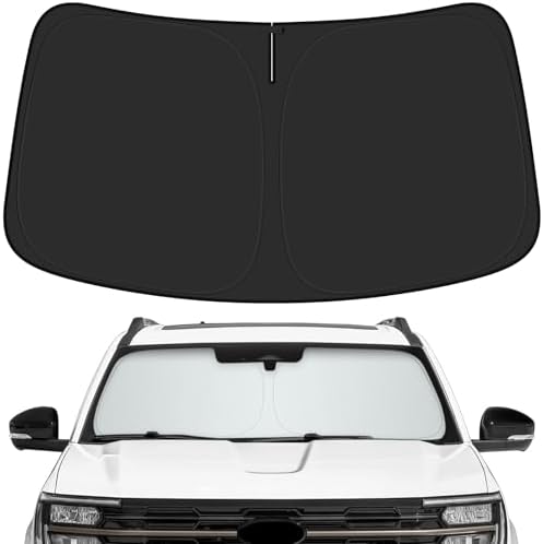 Car Windshield Sun Shade for Ford 2018-2025 Expedition Accessories (OEM Design) Reflective Foldable Heat Insulation Sunshade for Ultimate Protection by Unknown