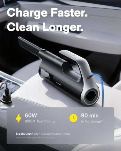HOTO BlowVac™ Car Vacuum Cleaner High Power, Hand Vacuum Cordless, 23000Pa - Image 6