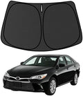 Camry Customized Windshield Sun Shade for 2012-2017 Camry LE | XLE | SE | XSE | Hybrid Front Window Sunshade Visor Protector Foldable Blocks UV Rays Keep Car Cooler Accessories by aatoppus