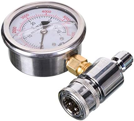 RIDGE WASHER Pressure Washer Gauge with 3/8'' Quick Connect Socket and Plug - Image 4