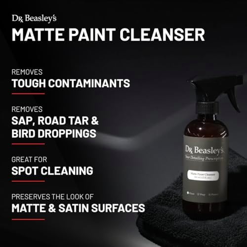 Dr. Beasley's Matte Paint Cleanser - Easily Removes Grease & Heavy Dirt, Droppings, Tree Sap from Autos. Safe On All Matte Surfaces, Preserves The Look for Satin & Glossy Paint, 1 Gal - Image 2