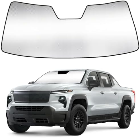 Windshield Sun Shade for Chevy Silverado EV 2024-2027 by LungsiMotor