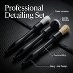 Car Detailing Kit 15PCS, Boar Hair Brushes,160g Gel, Swivel Glass Tool - Image 3