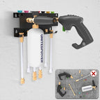 UNITEDPOWER Pressure Washer Gun Holder，Wall Mount Foam Cannon Holder，Tool Storage Rack for Pressure Washer Wand/Nozzle Tips, Car Wash Accessories Organizer, Black - Image 5