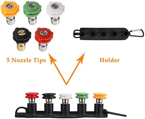 FIXFANS Pressure Washer Gun Kit, 5000PSI Power Washer Handle Gun with Wand - Image 6
