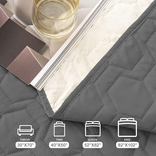 Waterproof Blanket Couch Cover for Dogs Non-Slip Pet Sofa Protector | Tcksstex Non-slip waterproof couch cover scratch resistant machine washable protects sofa bed car（68x82- Dark Grey） - Image 6