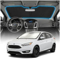 for Ford Focus Sun Shade Windshield Cover - Custom Fit Focus Accessories 2012-2018 Sunshade Foldable UV Protection & Heat Shield Sun Visor Accessories by Unknown