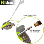 Hiclean 12" Electric Pressure Washer Surface Cleaner with Wheels, Grey - Image 2