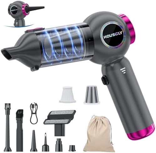 houscly Car Vacuum Cordless Mini Handhled 4-in-1 High Power Cleaner 25000Pa by houscly
