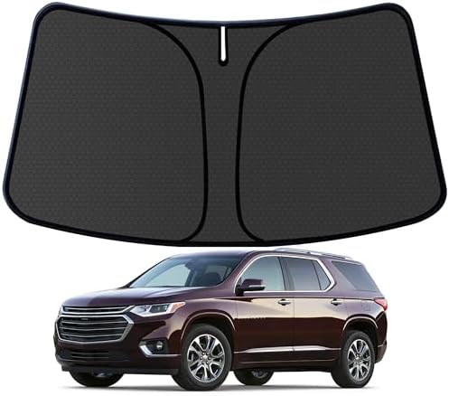 Traverse Customized Windshield Sun Shade for 2018-2022 2023 2024 2025 2026 Traverse Pickup Front Window Sunshade Visor Protector Foldable Blocks UV Rays Keep Car Cooler Accessories by aatoppus