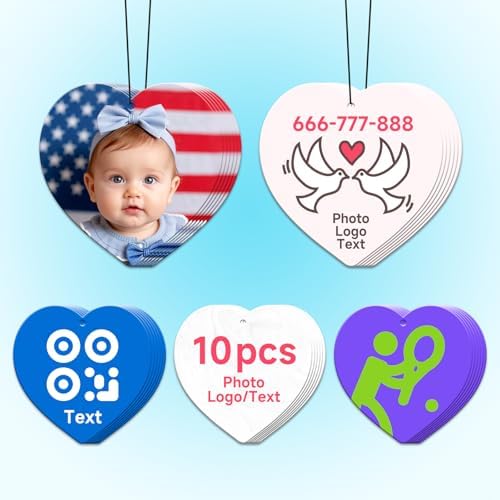Bulk Custom Car Air Fresheners with Logo or QR Code by CDBUY