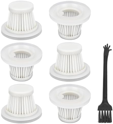 LT-117C Filters Replacement Compatible with KMM LT-117C Handheld Car Vacuum Cleaner - HEPA Vacuum Filter - 6 Pack by Sgizoku