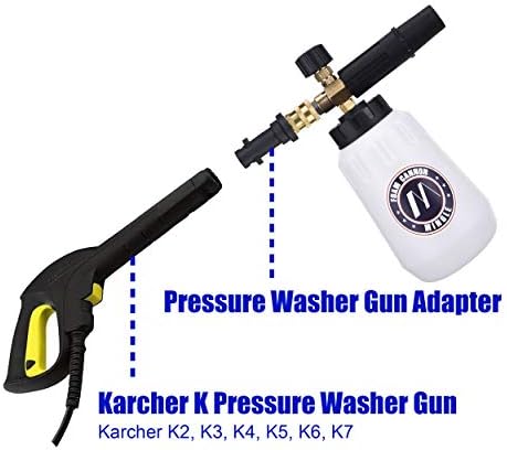 M MINGLE Foam Cannon, Compatible with Karcher K2-K7, 5 Nozzle Tips - Image 3