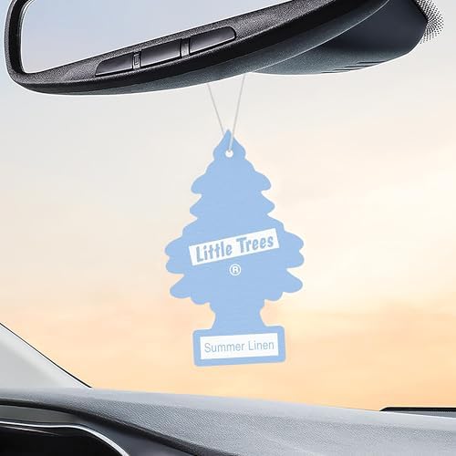 LITTLE TREES Car Air Freshener | Hanging Tree Provides Long Lasting Scent for Auto and Home | 24 Air Fresheners |Summer Linen - Image 5