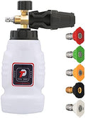 Tool Daily Foam Cannon for Pressure Washer, 5 Power Washer Tips,1 Liter by ToolDaily