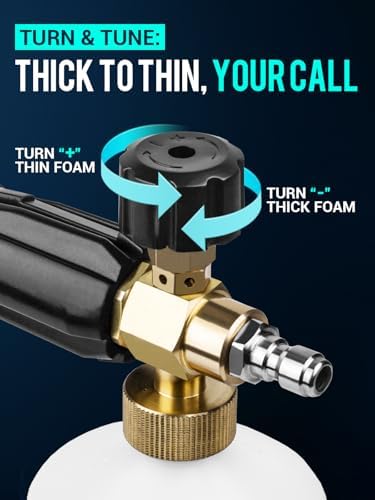 MEKOH Foam Cannon for Pressure Washer, 1/4" Quick Connect Car Wash Foam Gun - Image 5