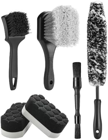 Fantasticlean 6PCS Car Wheel Brush Kit for Cleaning Tires by Fantasticlean