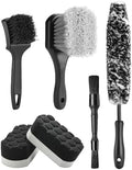 Fantasticlean 6PCS Car Wheel Brush Kit for Cleaning Tires by Fantasticlean