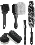 Fantasticlean 6PCS Car Wheel Brush Kit for Cleaning Tires by Fantasticlean