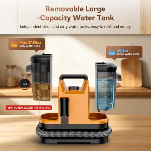 Portable Carpet Cleaner Machine 21kPa Upholstery Spot Cleaner Machine - Image 6