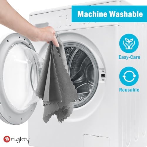 Orighty Microfiber Cleaning Cloth Bulk, 50 Pack Shop Towels 12x12 in, Grey - Image 7