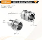 Twinkle Star Pressure Washer Adapter Set, Stainless Steel, 8 Sets - Image 3