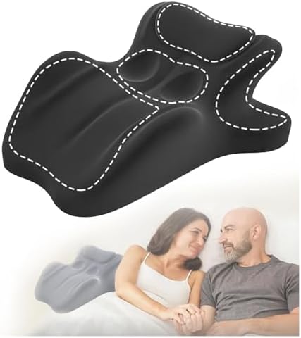 Couples Intimacy Pillow for Sitting, Multifunctional Couple Back Pillow - Low-Profile Butt Cushion with 3D Memory Foam Design, Support for Relaxation or Play (Black) by Unknown