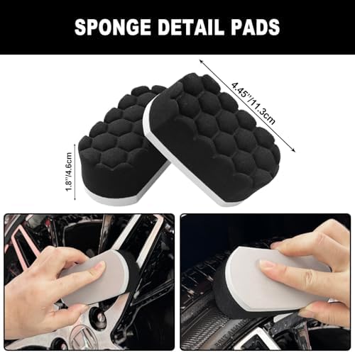 7Pcs Car Wheel Brush kit, Tire Brush, Wheel Cleaner Brush, Soft-bristled Rim Cleaner Brush, Tire Shine Applicator Pad, Car Detailing Brushes, Wheel Brushes for Cleaning Wheels,Tires - Image 6