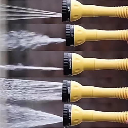 Car Wash Brush with Long Handle,Auto Rotating Car Wash Brush Cleaning Kit 360° Spin Car Mop with Pressure Washer Gun and Hose Nozzle for Cars RV Truck Yards Gardens etc - Image 6