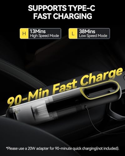 Handheld Car Vacuum Cleaner 23000Pa Rechargeable for Car Home Office - Image 4