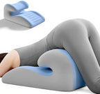 27° Wedge Pillow – Intimacy Pillow & Butt Cushion, Pregnancy Support Pillow, Reading Pillow, Positioning Furniture, Available in Two Styles (Blue, Without Small Pillows) by Unknown