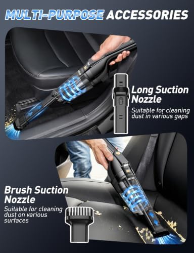Gxzsk Handheld Vacuum Cordless, Rechargeable Car Vacuum, Hand Vacuum - Image 3
