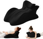 Memory Foam Wedge Pillow, 27° Ergonomic Body Support Pillow by Stately+Elegance+Designs