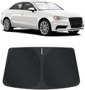 TINGLU Sun Shade for Audi A3 2014-2020 Accessories Windshield Sun Shade Window Shade UV Rays Protection Sun Visor Cover with Steering Wheel Sunshade Storage Bag by TINGLU
