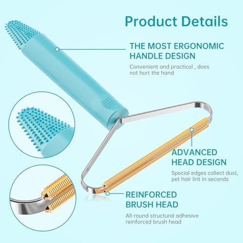 Pet Hair Remover, Dog Cat Carpet Rake, Lint Remover Shaver for Sofas 3-Pack - Image 3